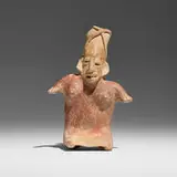 Jalisco, Female figure, terracotta with ochre pigment