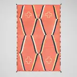 Emmi Whitehorse, Transitional Period serape, c. 1899, hand-woven wool