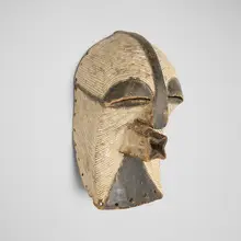 Songye, Kifwebe mask, carved and painted wood