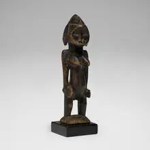 Senufo, Female Pombia figure, carved wood