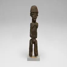 Lobi, Bateba (figure), carved wood with encrustation