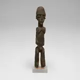 Lobi, Bateba (figure), carved wood with encrustation
