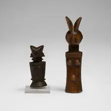 Kwere, Dolls, set of two, carved wood