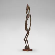 Senufo, Female figure, carved wood
