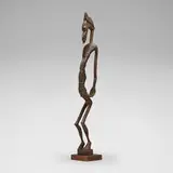 Senufo, Female figure, carved wood