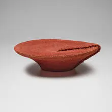 Zulu, Woman's hat, woven fabric, steel tacs