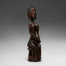 Bamana, Fertility figure, carved wood