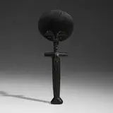 Asante, Akua‘ba fertility figure, carved wood