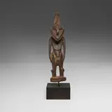 Murik Lakes, Ancestor figure, carved wood with encrustation