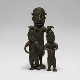 Benin, Figural group, bronze