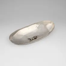Bowl with Bacchic figure by Sasanian Empire, silver, sold Aug 2026