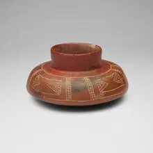 Chorrera, Vessel, slip-decorated, burnished, and incised earthenware