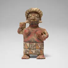 Nayarit, Maternity figure, painted earthenware