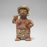 Nayarit, Maternity figure, painted earthenware