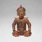 Colima, Seated shaman, earthenware