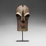 Songye, Kifwebe mask, carved wood, pigment