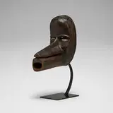 Dan, Ge Gon (bird) mask, carved wood, metal