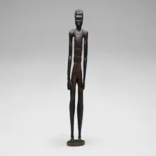 Likely Makonde, Colon figure, carved ebony