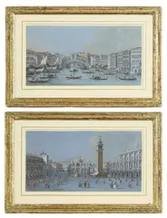 Giacomo Guardi, Untitled, gouache on blue paper 13.5 x 24.5cm (2)