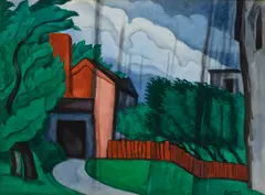 Oscar Florianus Bluemner, Downpour, 1924, watercolor on paper