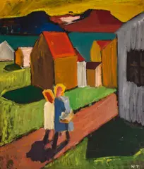 Nína Tryggvadóttir, Reykjavik, oil on canvas