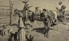 William Meade Prince, Making an introduction, oil on canvas