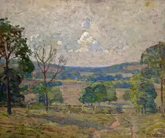 N. C. Wyeth, Cart Track at Rocky Hill, oil on canvas