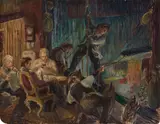Don Freeman, The Fly Rail, oil on masonite