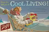 Haddon Sundblom, Schlitz beer advertisement, Watercolor and gouache on paper