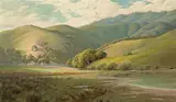 Jack Wisby, Farm at the base of the hills, Marin; Fence and rolling hills, Marin (a pair), first