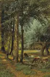 Thomas Bigelow Craig, A woodland brook near Germantown, Pennsylvania, 1885, oil on canvas
