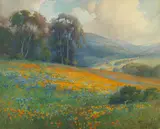 Percy Gray, California wildflowers and rolling hills