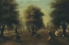 Fappersteen, Old Alameda Avenue, San Jose, 1876, oil on canvas