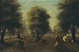 Fappersteen, Old Alameda Avenue, San Jose, 1876, oil on canvas