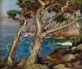 Paul Dougherty, Point Lobos, oil on board