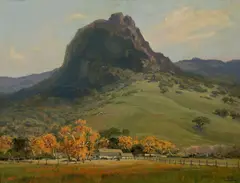 Pacheco Rock by Albert Thomas Derome, oil on canvas board, sold Aug 2010