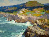 Highland Drive, Monterey Coast by Franz Bischoff, oil on canvas, offered Aug 2010