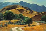 George Gibson, Hills of Santa Clara, oil on board