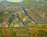 William Wendt, At the base of the mountains