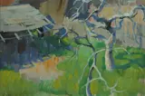 Edouard Vysekal, The fig tree, 1921, oil on board