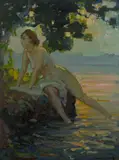 Franz Bischoff, At sunset