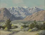 Carl Sammons, Chino Canyon, Palm Springs; Smoke Trees, La Quinta Canyon, Palm Springs (a pair)