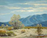 Arthur Hill Gilbert, California desert, oil on canvas