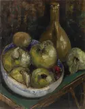 Dora Block Alexander, Bowl of quince, oil on canvas