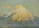Joseph Henry Sharp, The Sphinx and the Pyramid of the Chiefs, 1914; The Pyramids of Giza, 1914; Snow-capped mountain (group of three)