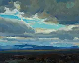 Maynard Dixon, Approaching storm, Coast Range, California