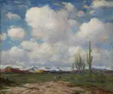 Albert Lorey Groll, Apache trail, oil on board