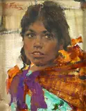 Nicolai Fechin, Head of a girl
