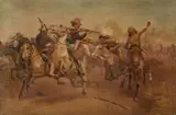 John Thomas Goshorn, Skirmish, 1913, oil on canvas
