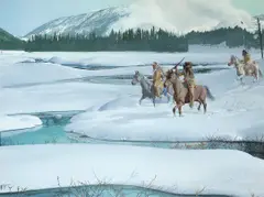 Donald 'Putt' Putman, Eagle Valley, acrylic on board